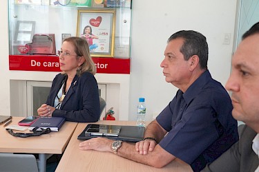 Empresa expone ante el ISA herramientas tecnológicas para fortalecer seguros agropecuarios.