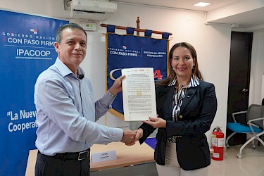 ISA e IPACOOP firman un convenio marco que promueve fianza de garantía en el sector cooperativo agropecuario.