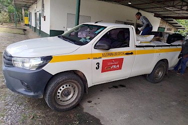 ISA apoya para la distribución de fertilizantes en Colón